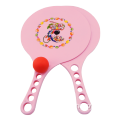 Plastic Beach Rackets with Ball and Logo Printing